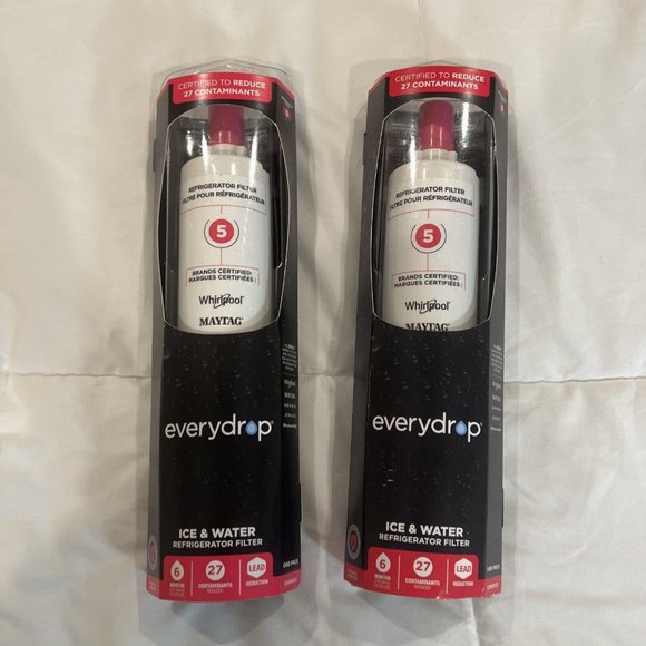 Everydrop by Whirlpool Refrigerator Ice Water Filter 5 (EDR5RXD1) Pack of 2 - Picture 4 of 4